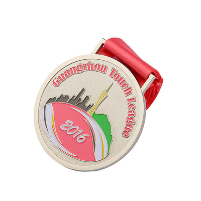 Marathon Sport Custom Running Medal Hollow Ribbon Zinc Alloy
