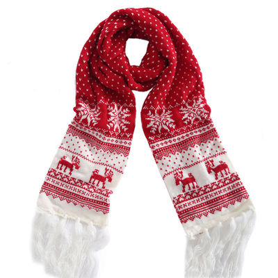Factory Supple Wholesale New Design Fashion Custom Winter Soft Business High Quality Knitted Tassel Soccer Scarf