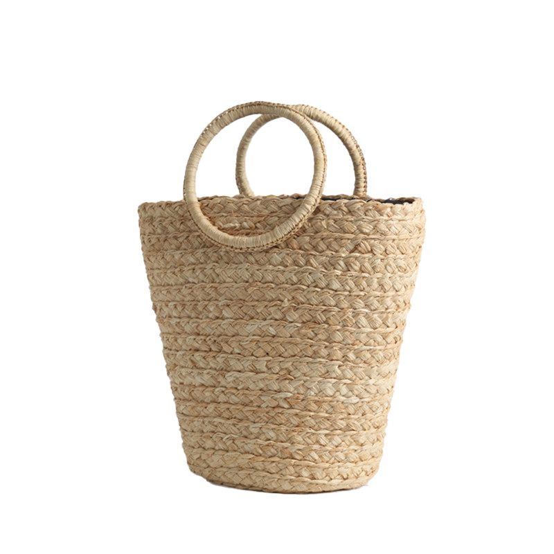 Original Purse Rattan Bag Lafite Straw Bucket Bag Straw Bag Crochet Bag Woven Straw Bag